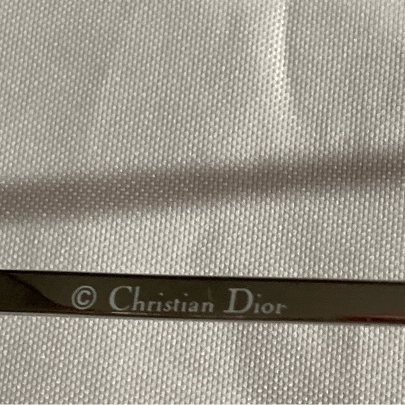 20) CHRISTIAN DIOR gray ombré Tiger rimless SUNGLASSES w/clamshell case - Picture 3 of 10